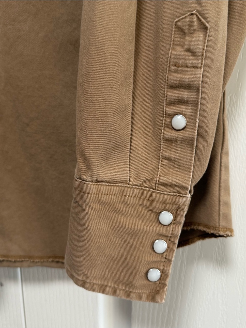 Wrangler Brown Western Snap Shirt - Picture 4 of 6